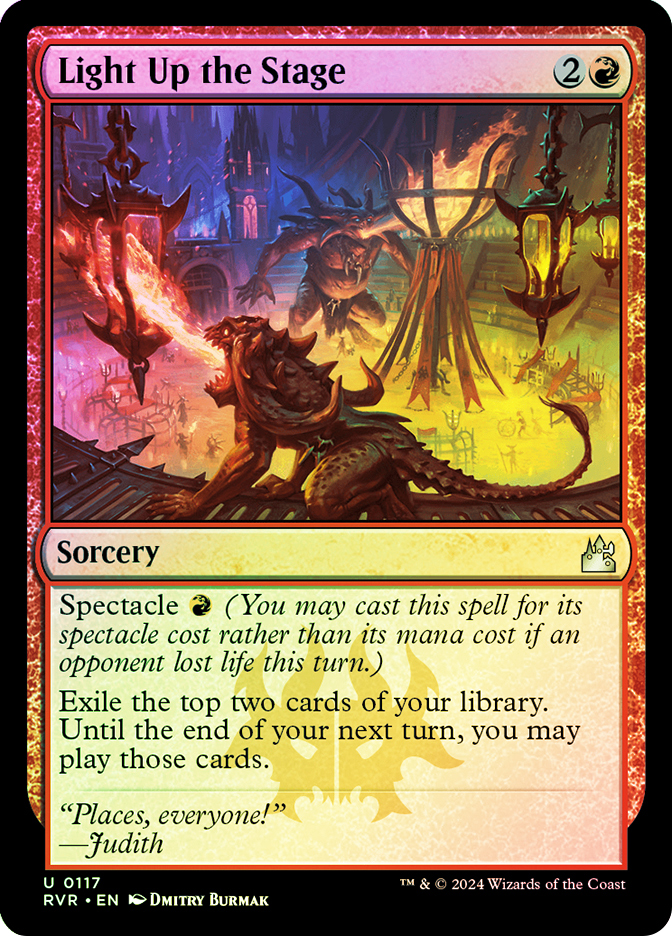 light up the stage mtg final fantasy A Promise Fulfilled Exile the top two cards of your library MTG] Light Up the Stage