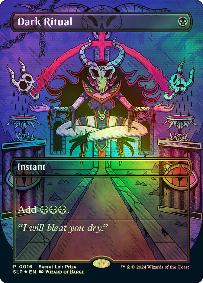 Dark Ritual (Secret Lair Prize) (#016) (Borderless) | Promo