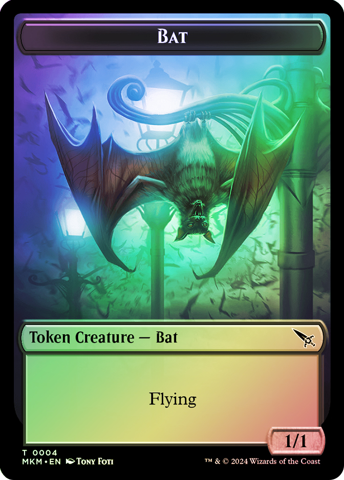 mtg cards that make bat tokens Token Pack for Magic the Gathering MTG: 4 pack 1/1 Bat  The Adventurer's Press Bat token (foil) (1/1)