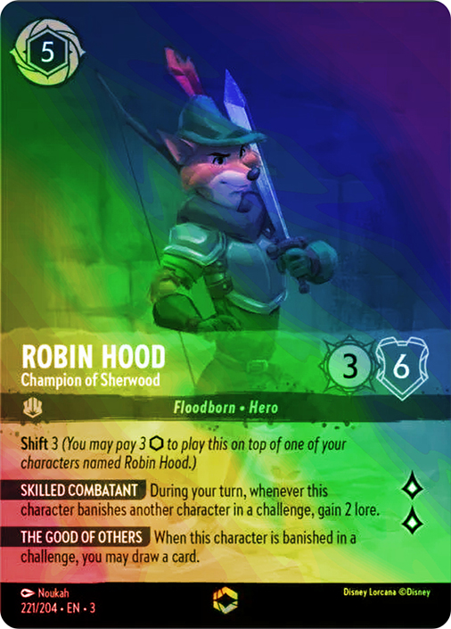 ロビン・フッド - シャーウッドの英雄(エンチャンテッド)(221/204) Robin Hood - Champion of Sherwood 221/204 Enchanted Japanese