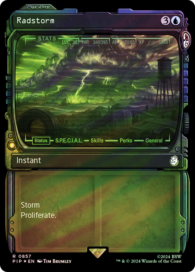 m4332 サージ　 foil PIP 857 ラッドストーム/Radstorm 日)ラッドストーム / Radstorm【PIP】 【Foil】 No.0037｜MtG