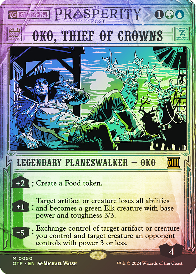 【PSA10】王冠泥棒、オーコ/Oko, Thief of Crowns MTG Oko, Thief of Crowns (Borderless) | Throne of Eldraine