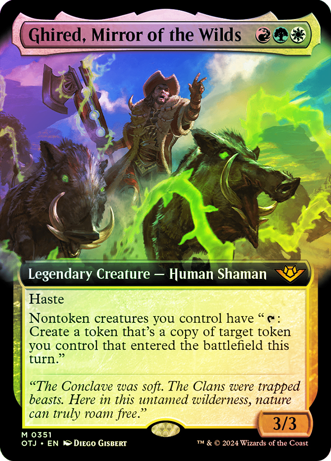 クラウド　GPプロモ　mtg Ghired, Mirror of the Wilds | Outlaws of Thunder Junction | Star