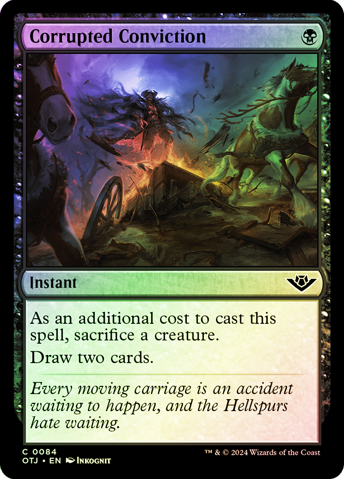 mtg corrupted cards Magic The Gathering - Modern Horizons 3 - Shapeshifter Mint / near mint condition trading card Corrupted Conviction (foil)
