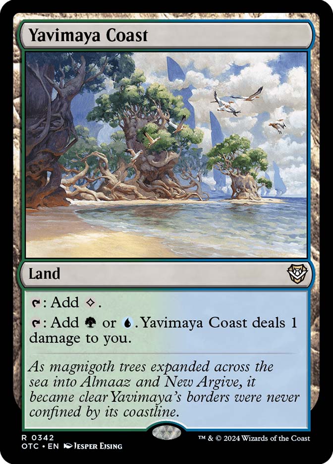 ヤヴィマヤの沿岸 Yavimaya Coast 英語4枚 APC MTG Yavimaya Coast | Outlaws of Thunder Junction Commander | Star City