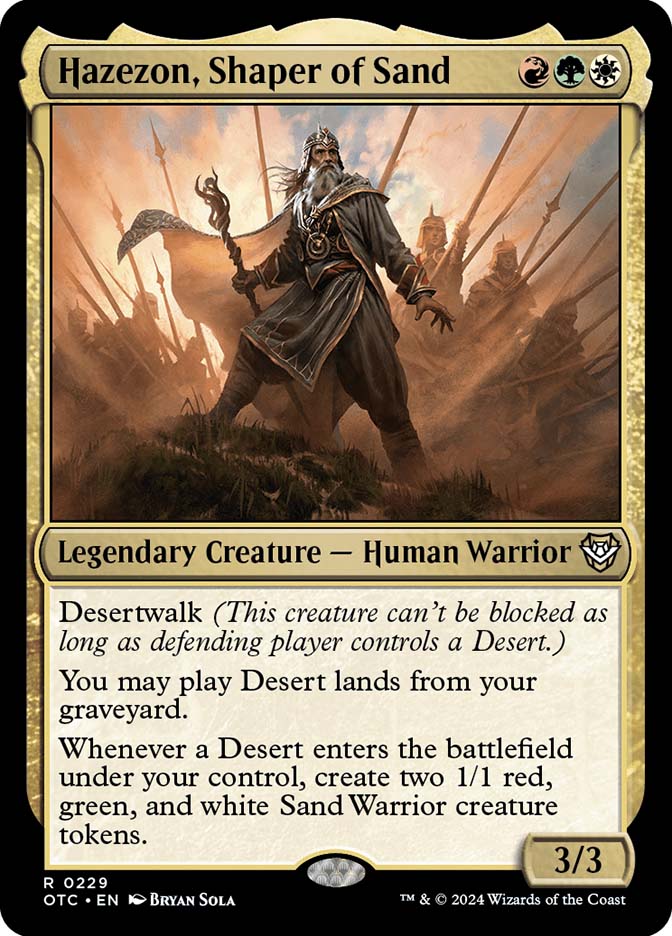 Hazezon, Shaper of Sand | Outlaws of Thunder Junction Commander