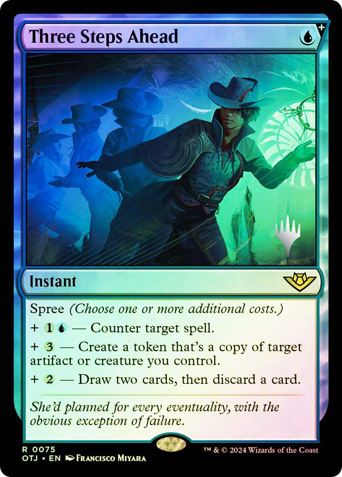 Three Steps Ahead (Promo Pack) (Outlaws of Thunder Junction