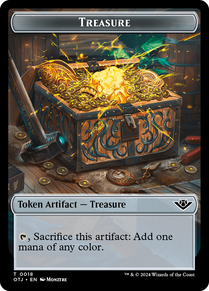 【オマケ付】宝物トークン　Treasure token　旧正月プロモ MTG Foil】《宝物トークン/Treasure token》(旧正月プロモ)[流星