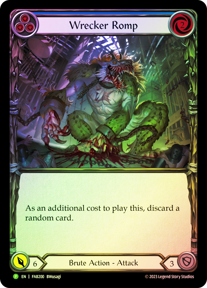 【希少】Flesh and Blood Wrecker Romp Promo版 Wrecker Romp (Blue) (Team Covenant Exclusive) | Promotional Cards