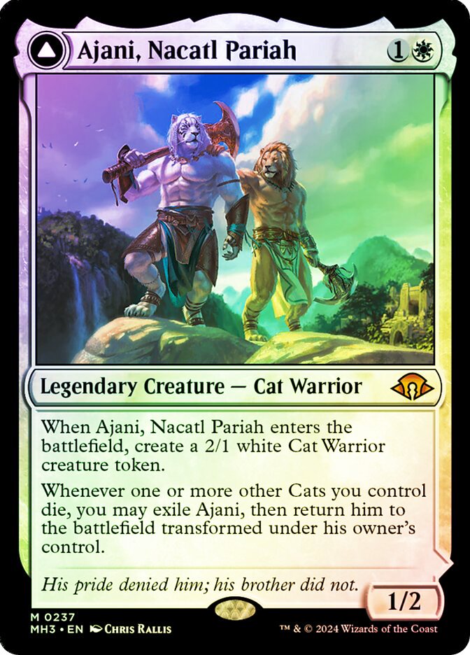 Ajani, Nacatl Pariah // Ajani, Nacatl Avenger | Modern Horizons 3