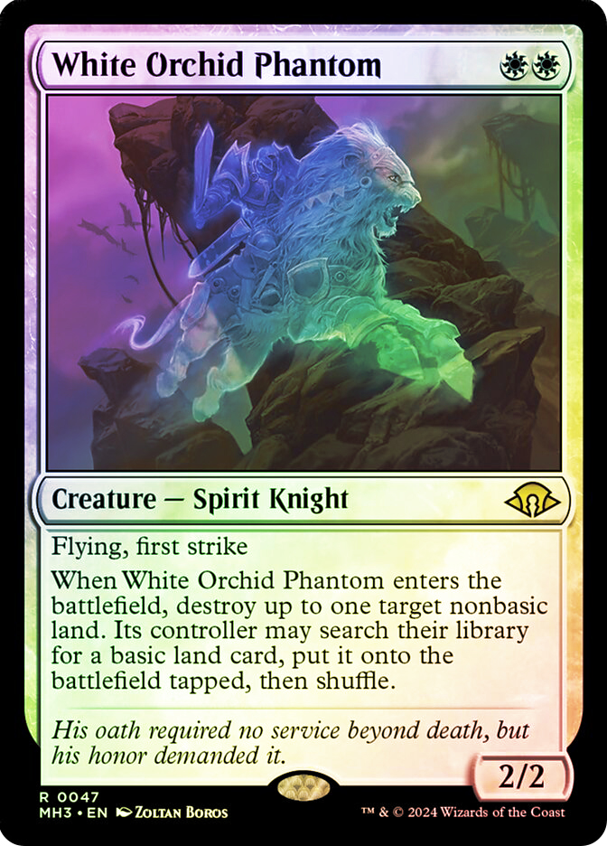 新品！MTG公式 PAO ホワイト White Orchid Phantom | Modern Horizons 3 | Star City Games