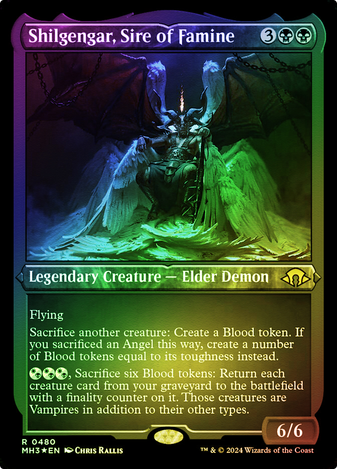 Shilgengar, Sire of Famine (Foil Etched) | Modern Horizons 3