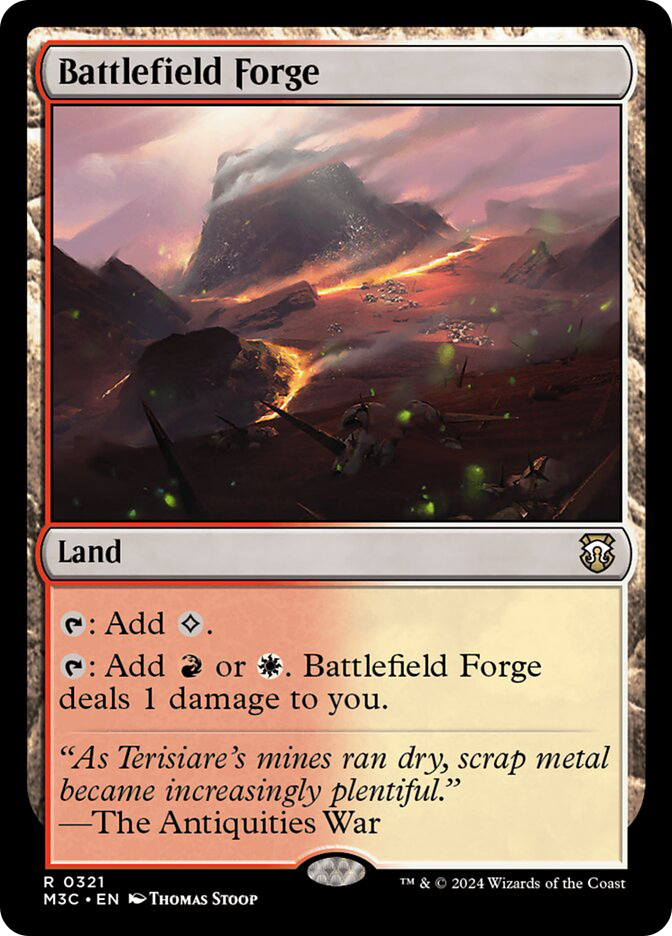 MTG 戦場の鍛冶場/Battlefield Forge APC 英語foil 日)戦場の鍛冶場 / Battlefield Forge【ORI】 【Foil】 No.244
