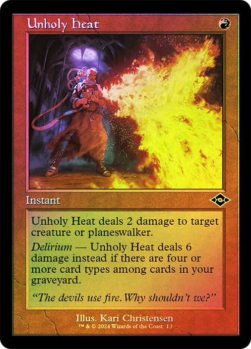 Unholy Heat (Retro Frame) | Modern Horizons 2 - Retro Frame