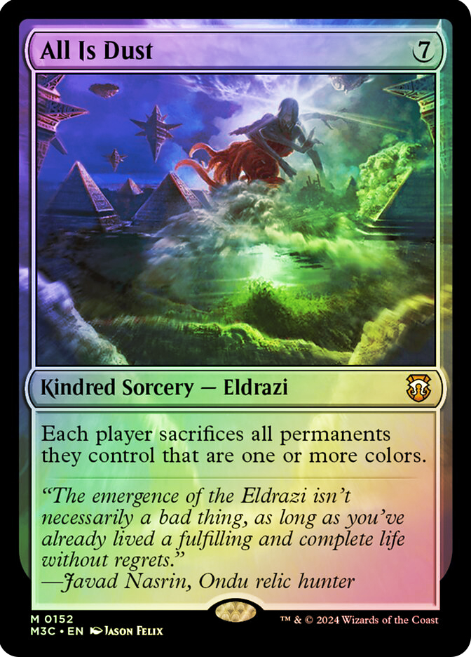 全ては塵　foil 英語　初版　all is dust All Is Dust (Ripple Foil) | Modern Horizons 3 Commander