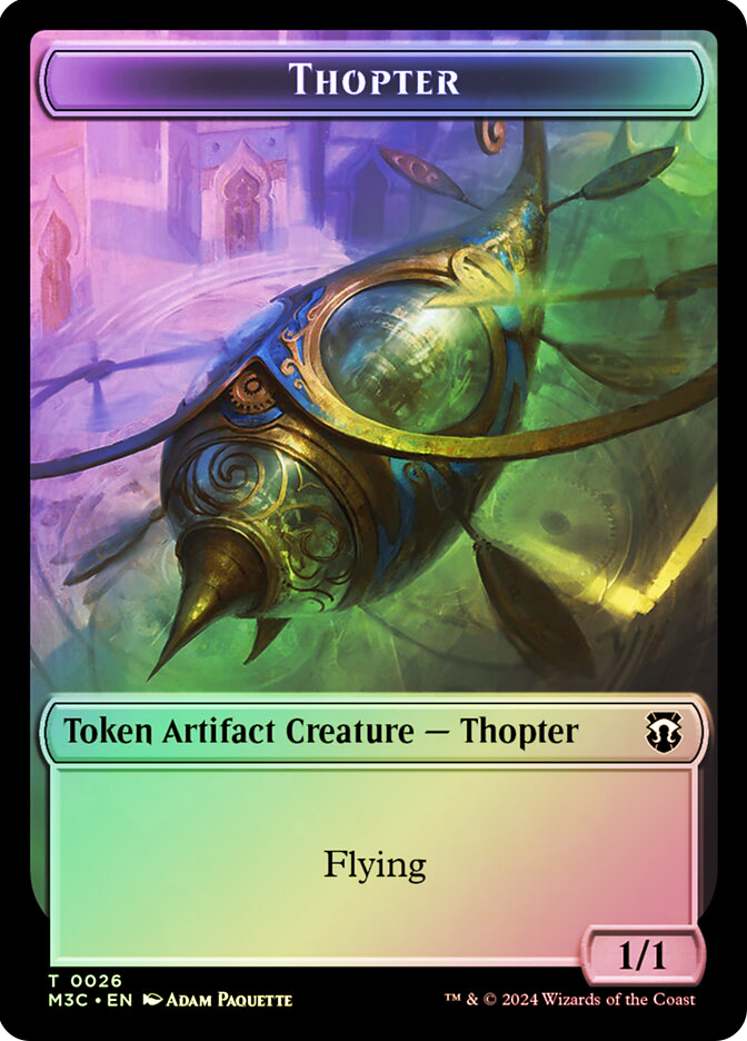 Thopter Token} // {Copy Token} (Ripple Foil Front) | Modern