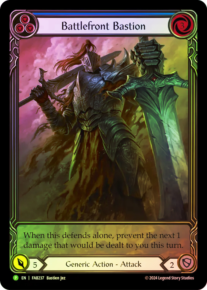 Battlefront Bastion (Blue) (Battle Hardened) | Promotional Cards