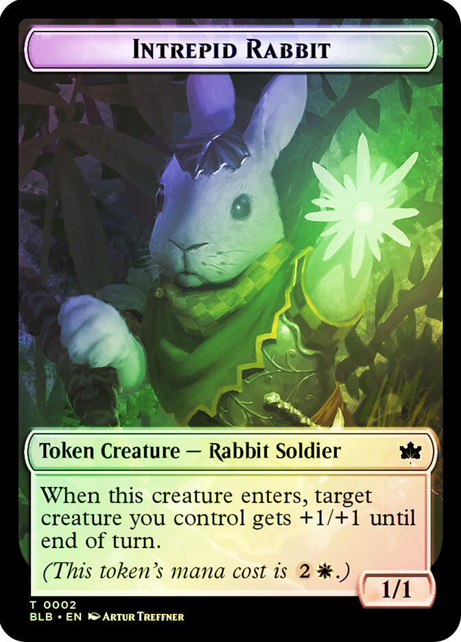 Intrepid Rabbit Token} // {Wall Token} | Bloomburrow | Star City Games