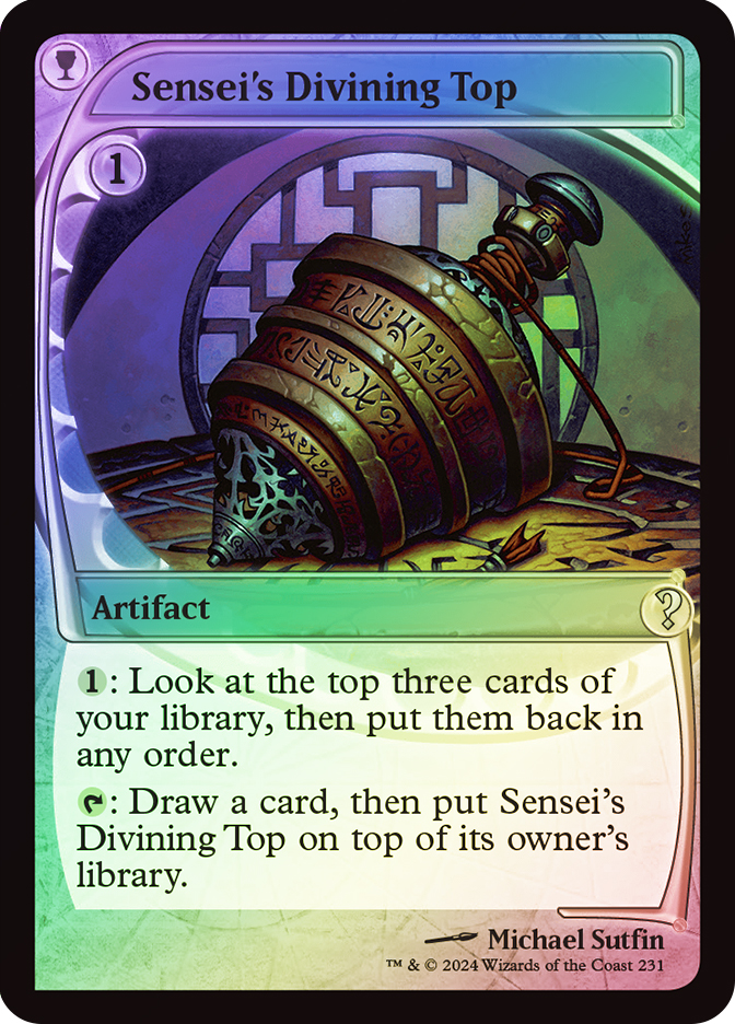 師範の占い独楽 sensei's divining top mb2 foil Sensei's Divining Top | Mystery Booster 2 | Star City Games