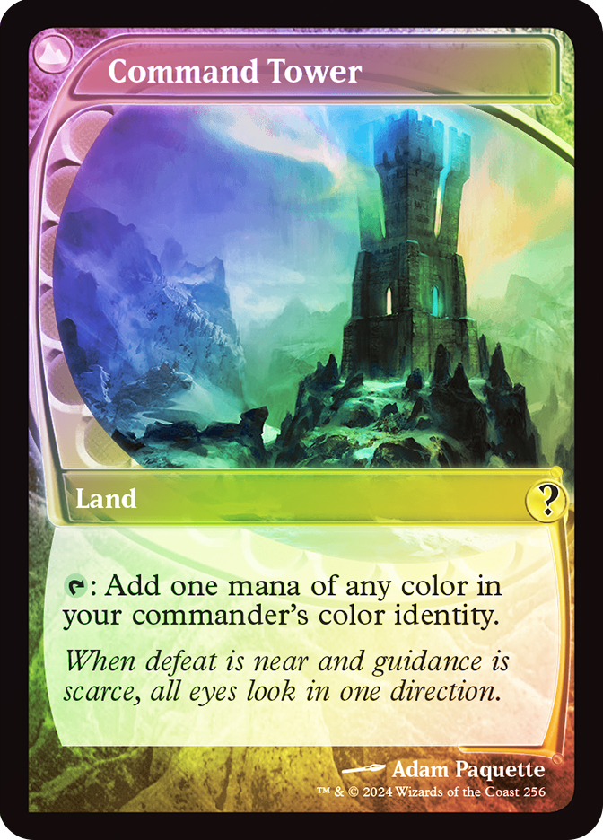 MTG 統率の塔 Command Tower foil MB2 Commander Masters Variants Foil: Command Tower (Borderless)