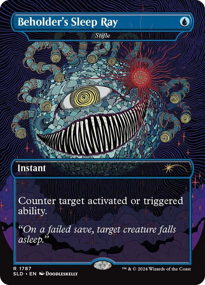 MTG もみ消し SLD 3枚セット　Beholder's Sleep Ray Stifle1787__23038.1724447176.