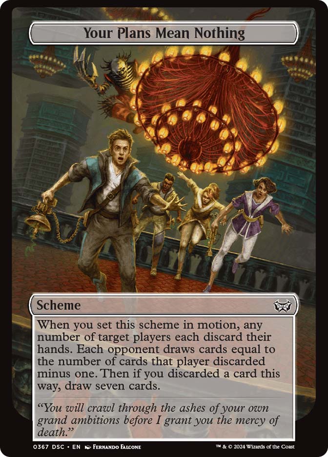 scheme cards mtg Jailbreak [Outlaws of Thunder Junction] then discard a card Dance, Pathetic Marionette (Schemes) [Archenemy