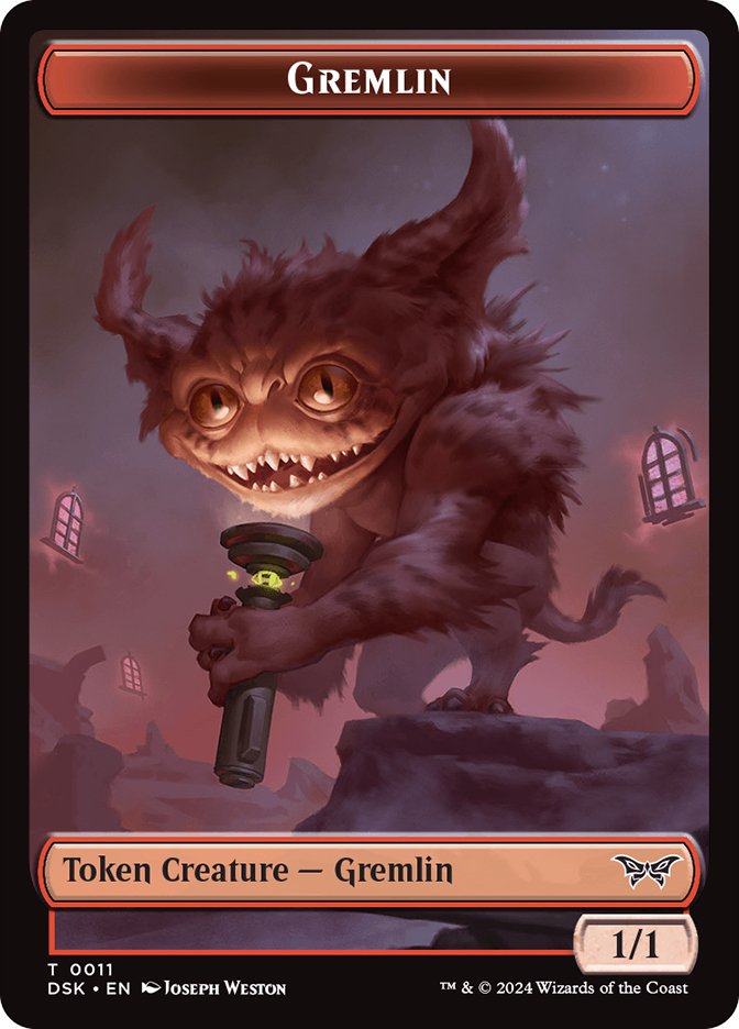 Gremlin Token} // {Manifest Token} | Duskmourn: House of Horror
