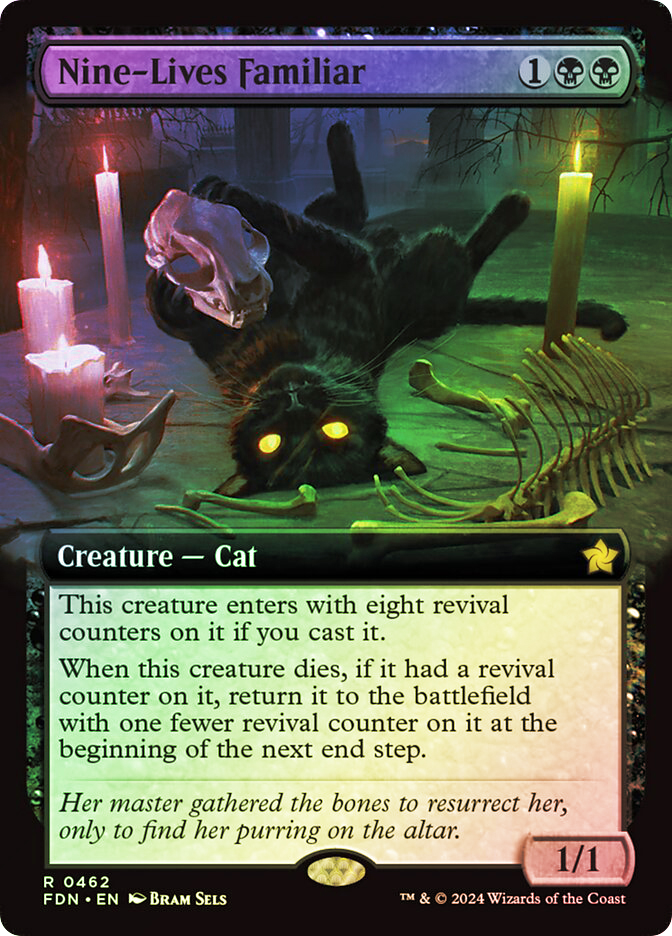 Nine-Lives Familiar (Extended Art) | Foundations - Variants Nine-Lives Familiar (Extended Art) | Foundations - Variants
