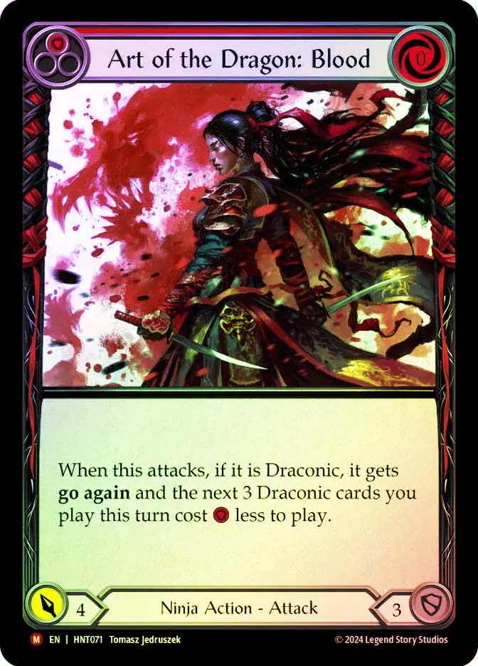 Art of the Dragon: Blood 竜の技：血 Cold Foil art-of-the-dragon-blood__11693