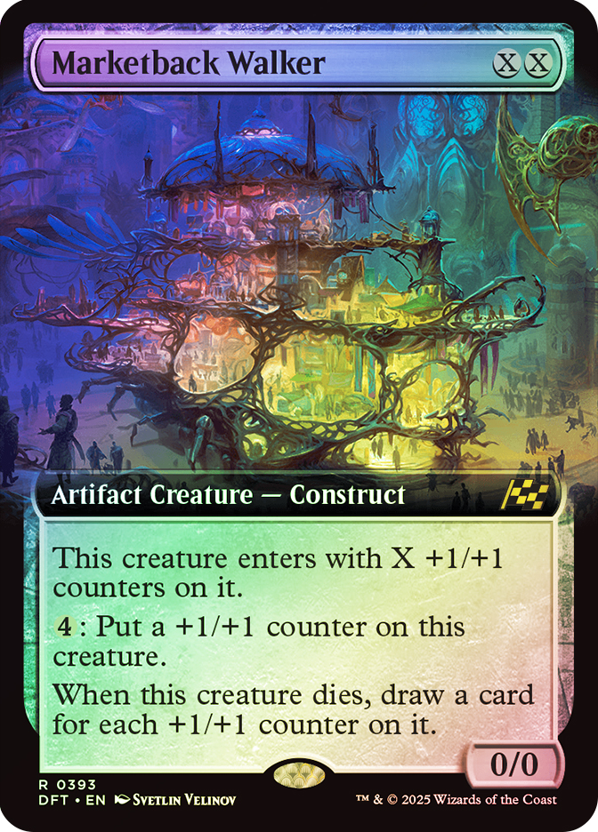 EDH Marketback Walker (Extended Art) | Aetherdrift - Variants