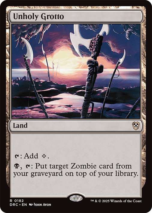 Unholy Grotto | Aetherdrift Commander | Star City Games