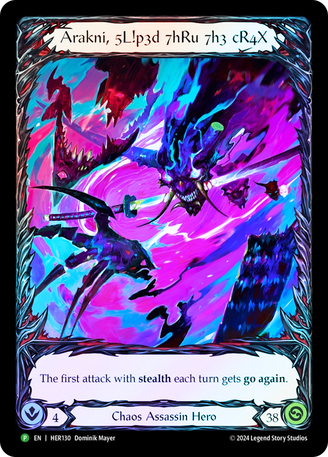 Arakni, 5L!p3d 7hRu 7h3 cR4X (World Premier) | Promotional Cards