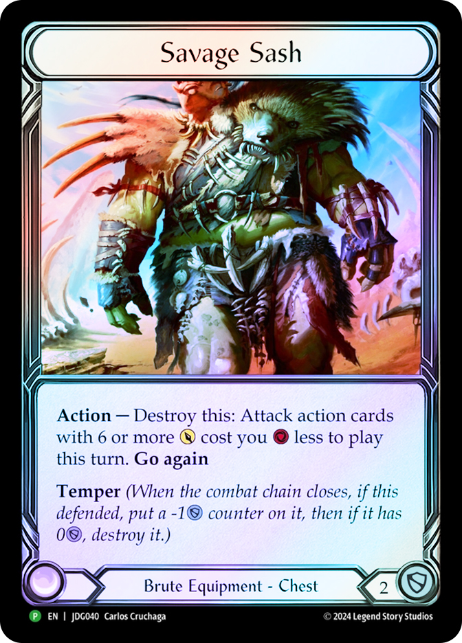 【Savage Sash】RF 1枚 FaB savage-sash-040__19502.