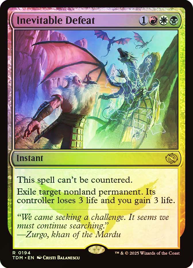 Inevitable Defeat | Tarkir: Dragonstorm | Star City Games