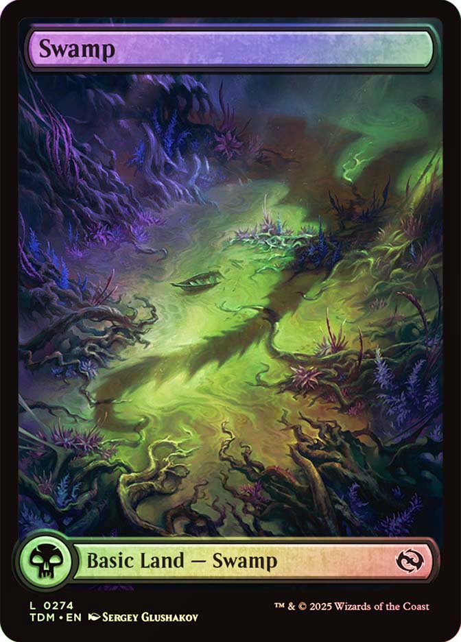 MTG SLP 0033 沼 / Swamp Foil Magic Con B Swamp Promo - Secret Lair Showdown (SLP) #33 - MagicCon 2025