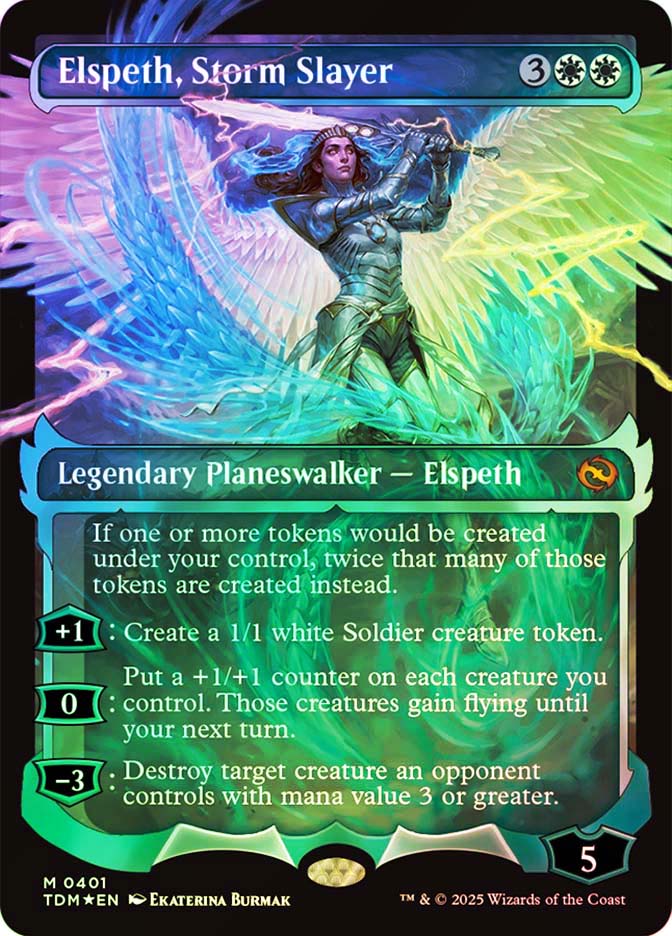 Elspeth, Storm Slayer (Showcase) | Tarkir: Dragonstorm
