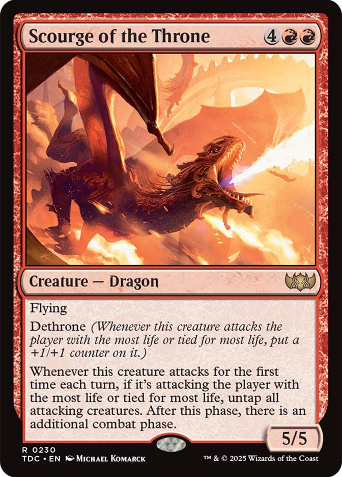 【PSA10】SCOURGE OF THE THRONE Scourge of the Throne | Tarkir: Dragonstorm Commander | Star