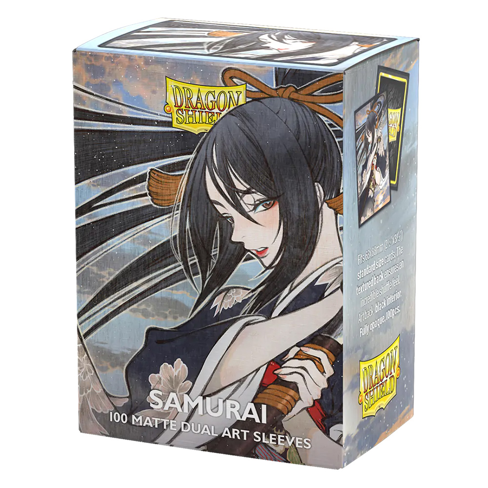 ドラゴンシールド MATTE-DUAL ART Samurai AT-16153 Dragon Shield Sleeves - Dual Matte Art - Samurai (100 ct