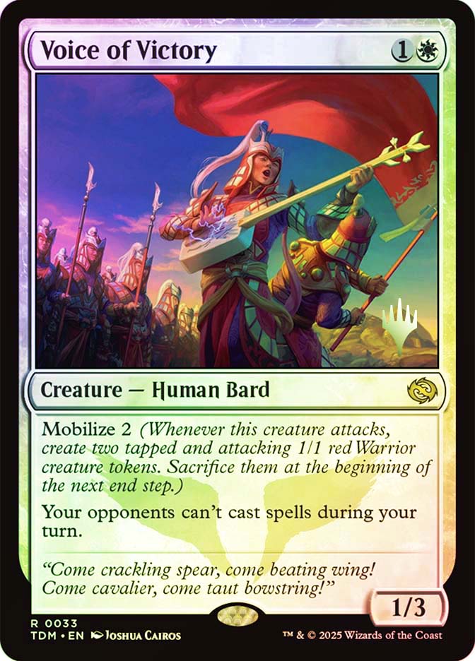 Voice of Victory (Promo Pack) (Tarkir: Dragonstorm) | Promo | Star Voice of Victory (Promo Pack) (Tarkir: Dragonstorm) | Promo | Star