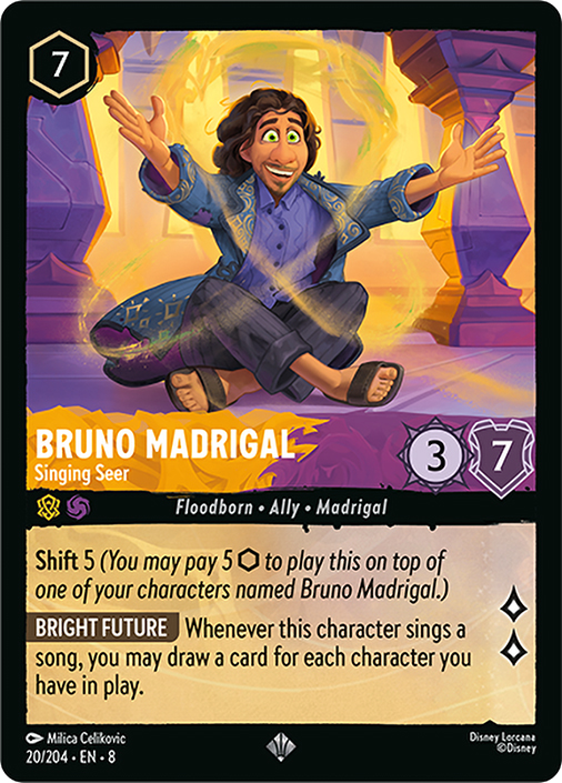bruno lorcana card Bruno Madrigal - Singing Seer | Reign of Jafar