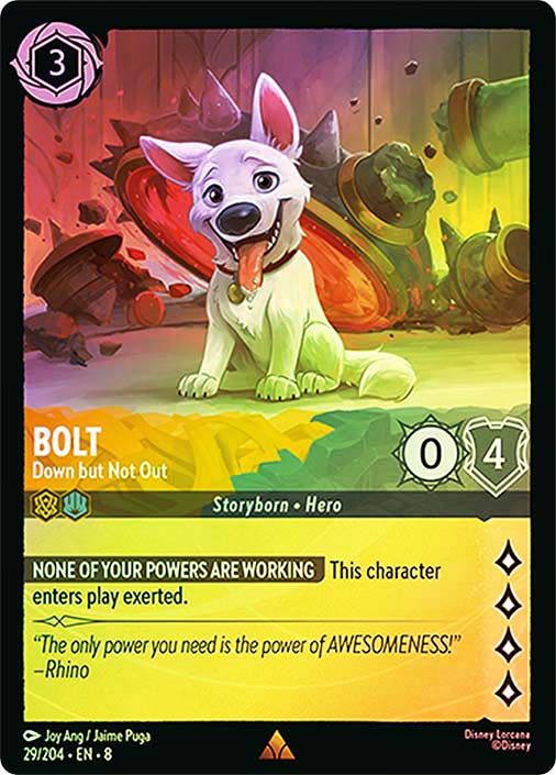 lorcana bolt cards - Archazia's Island - - Superdog (Enchanted) 5 Illustrated by Beatrice Blue Made to Order Disney Lorcana