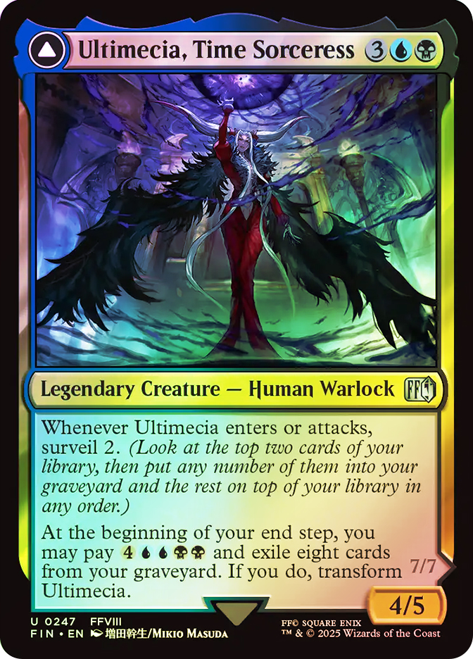 ultimecia mtg card 401 Games Canada transform Ultimecia 247)Ultimecia, Time Sorceress/Ultimecia, Omnipotent[FIN] |