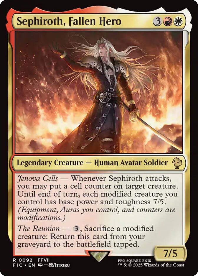 sephiroth fallen hero mtg commander deck Custom Proxy (Equipment Sephiroth, Fallen Hero | Voltron,