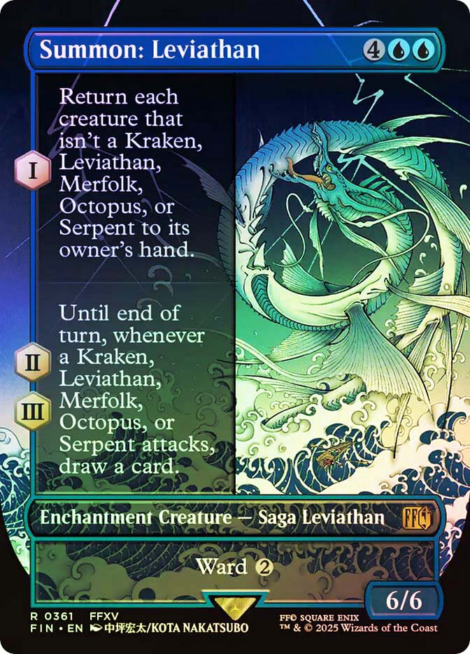 mtg final fantasy leviathan commander Summon: [361] [Borderless] [FINAL FANTASY] [Foil]  Face to Face Games whenever a Kraken A Legendary pull for a