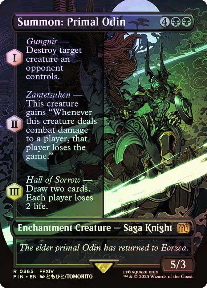 odin mtg final fantasy (XVI) - 24-112L add a lore counter Ultra Pro Sleeves: MTG Final