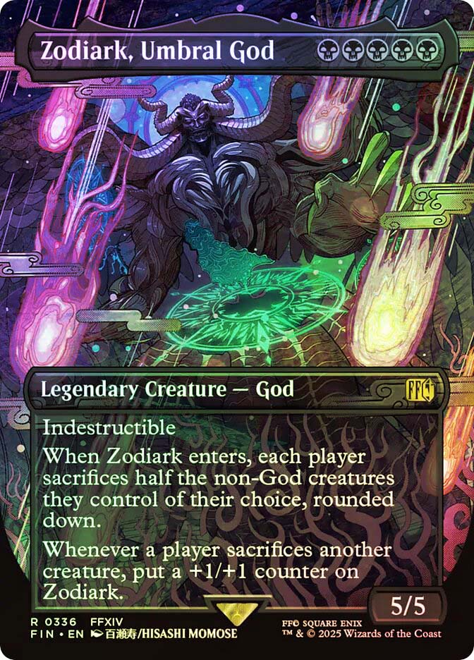zodiark mtg card 2025 MAGIC THE GATHERING FINAL FANTASY ZODIARK, UMBRAL GOD # R 0128 RA CTKollectables Zodiark, Umbral God #mtgedh #mtgcards