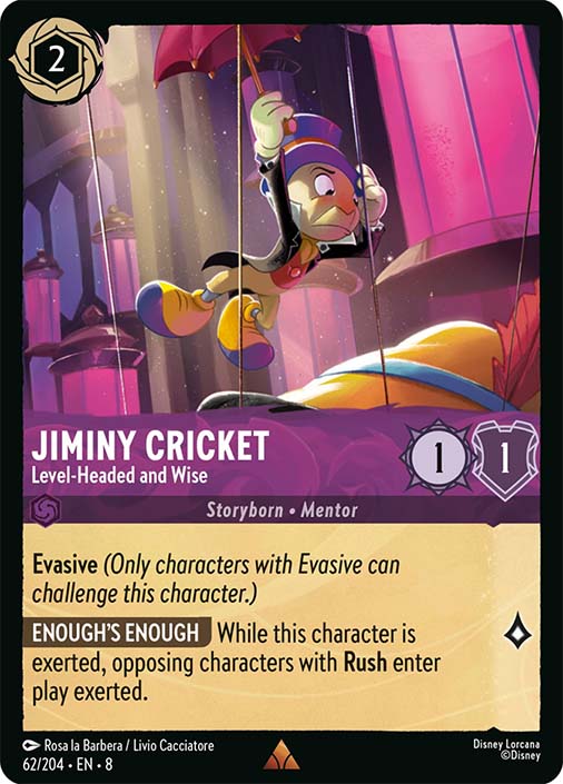 Eq　Jiminy craft language　ill his clover jiminy-cricket-level-headed-