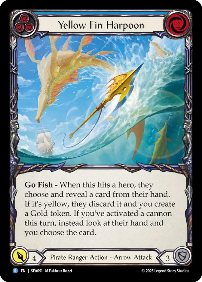Goldfin Harpoon 金鰭の銛 Marvel FaB EN】《Cold Foil》[Pirate Ranger] Goldfin Harpoon/金鰭の銛