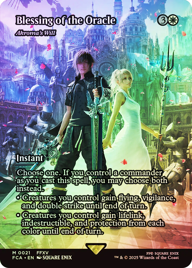 mtg final fantasy blessing of the oracle Creatures you control gain lifelink [FCA] Blessing of the Oracle