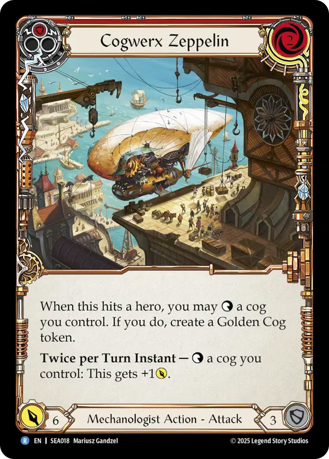 Cogwerx Zeppelin (Red) | High Seas | Star City Games
